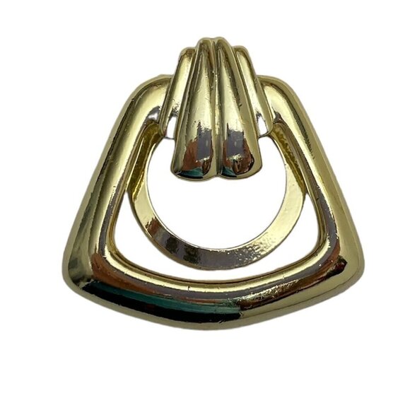 Gold Tone Metal Scarf Clip Fashion Jewelry Scarf Ring Accessories - Picture 7 of 7